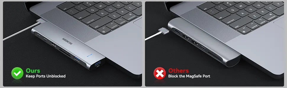 Compare the  Mokin USB C Adapter different with others Adapter
