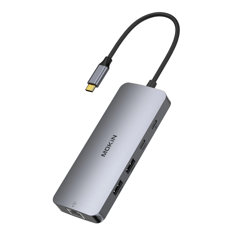 Mokin 8 IN 1 USB C to Dual HDMI Adapter