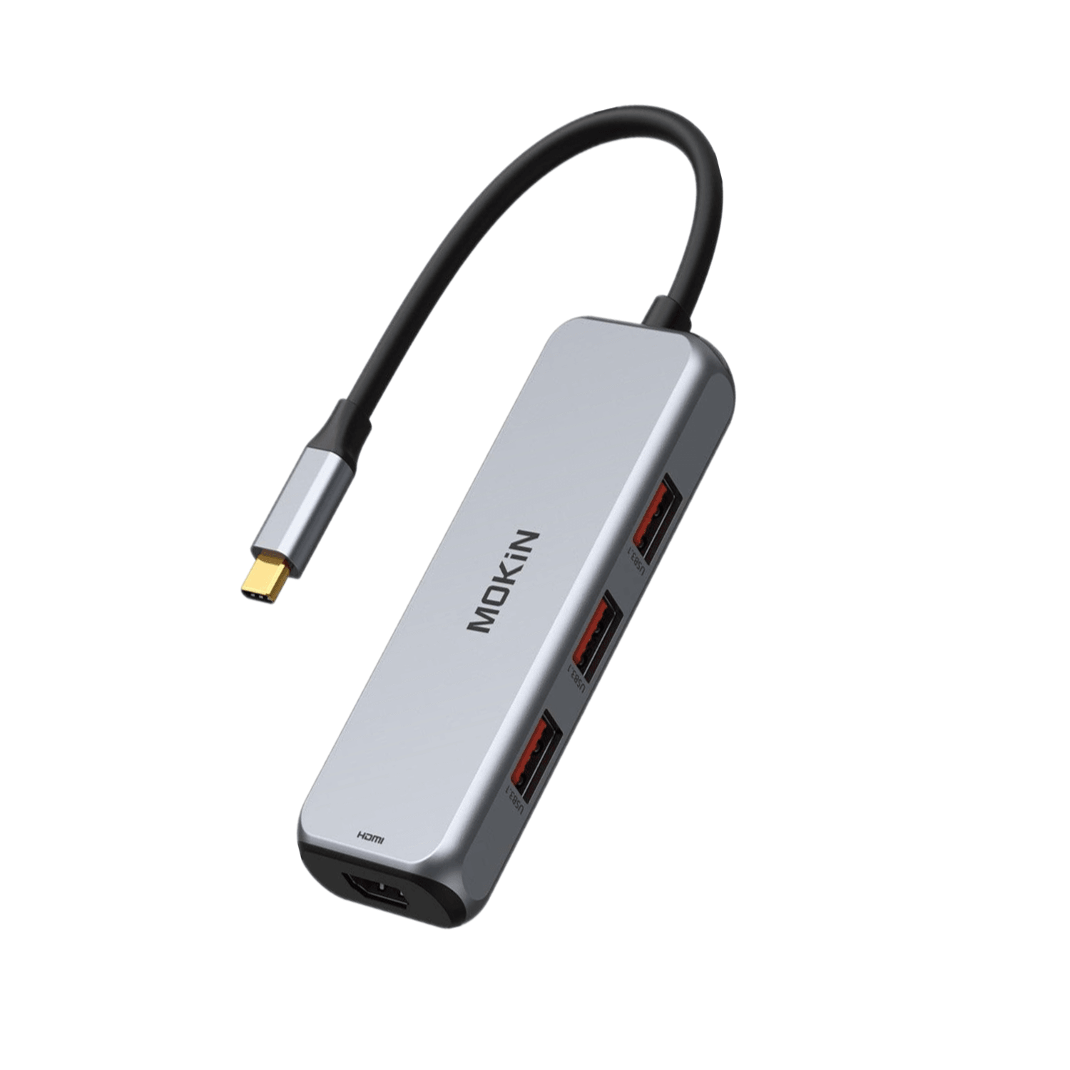  MOKiN Adaptador HDMI USB C Hub para MacBook Pro/Air, adaptador  USB C 7 en 1 con HDMI, lector de tarjetas SD/TF, puerto de datos USB C, 100  W PD y 2