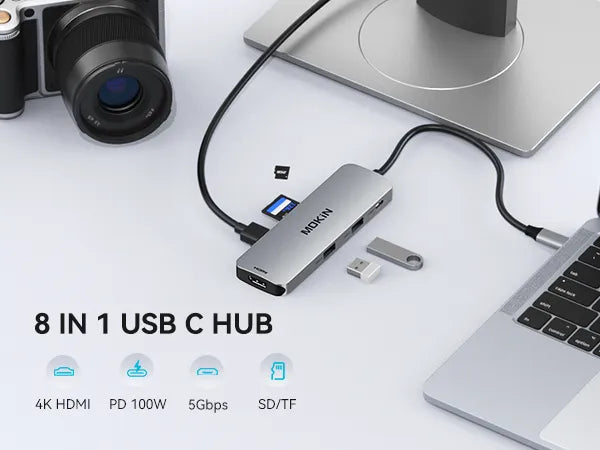 Mokin 8 IN 1 USB C Docking Station Dual Monitor HDMI