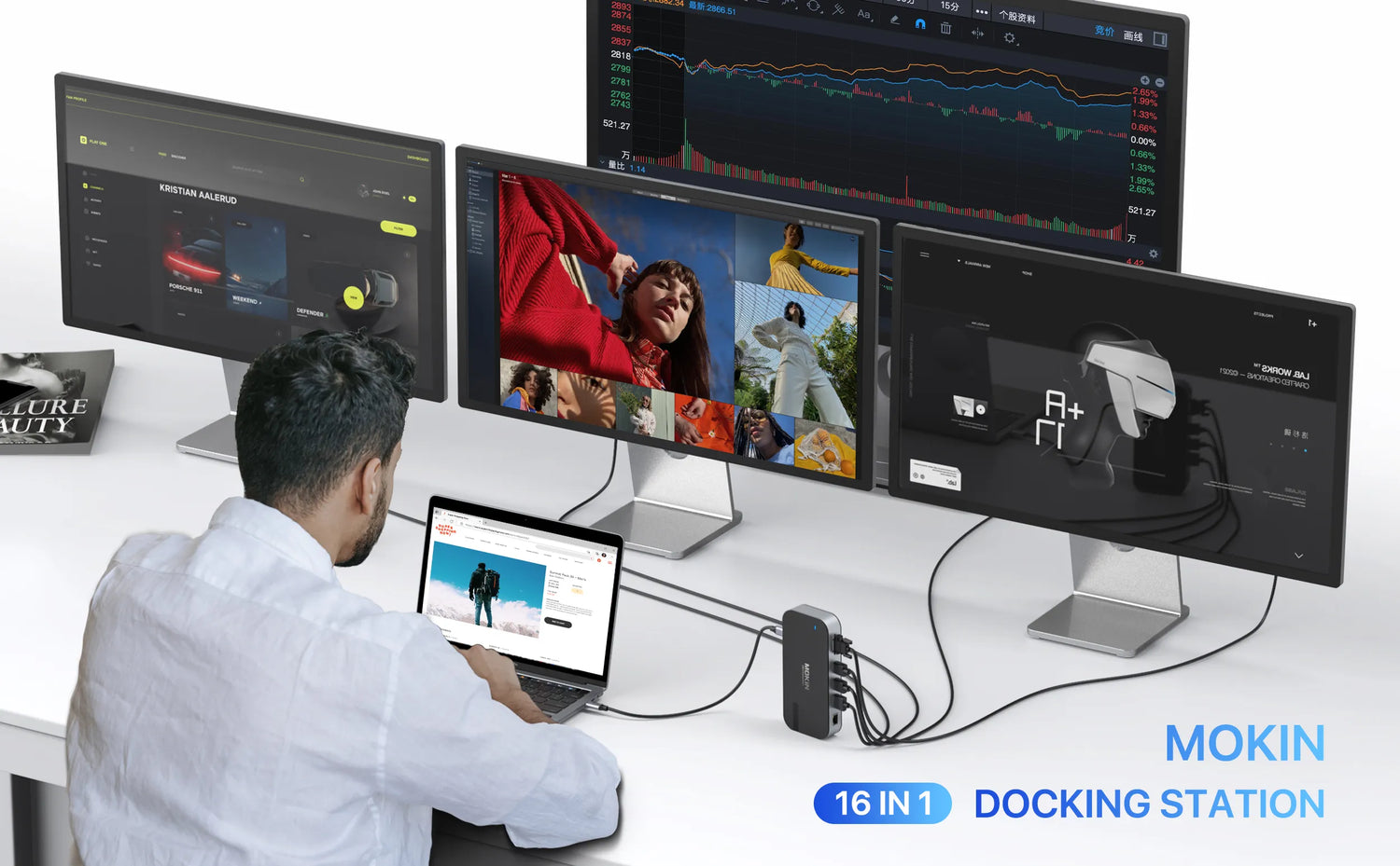 MOKIN 16 IN 1 Docking Station