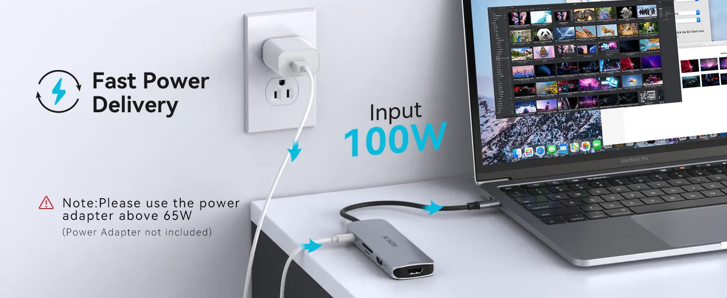 Mokin 8 IN 1 USB C Docking Station Dual Monitor HDMI