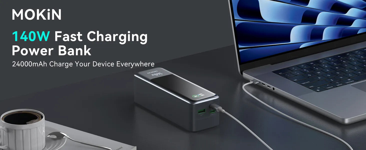 MOKIN 140W Fast Charging Power Bank