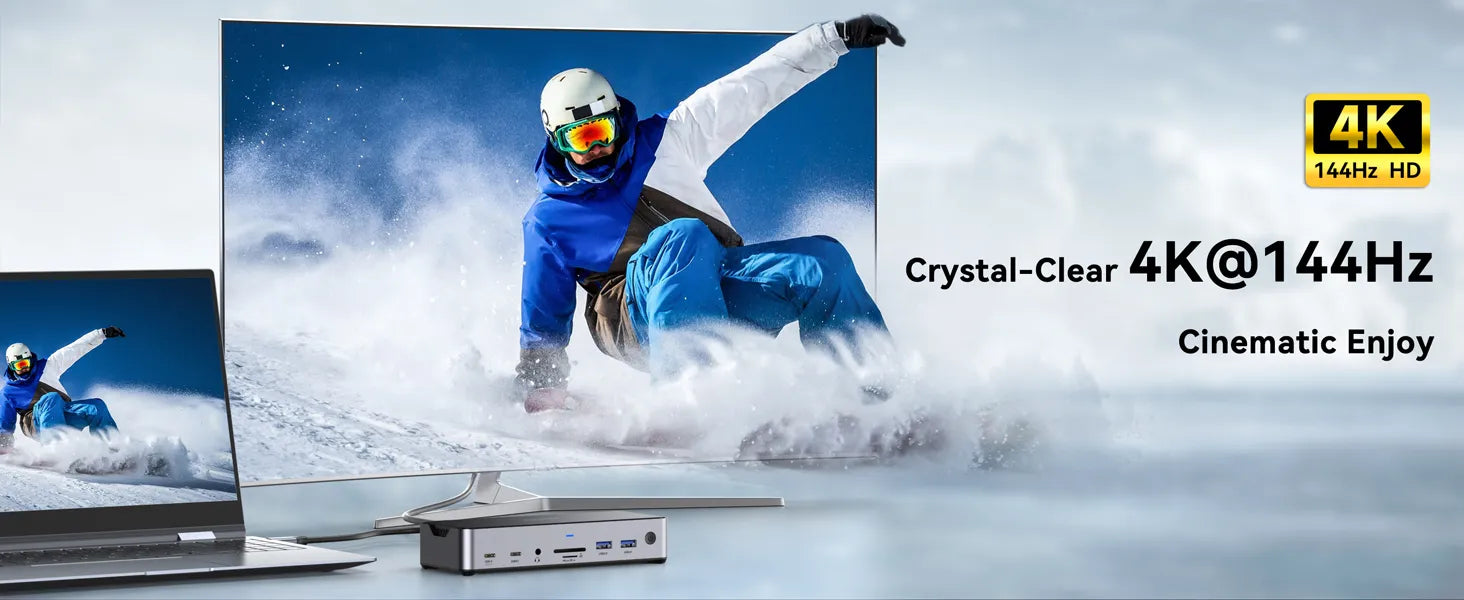 Enjoy Crystal-Clear 4K@144Hz