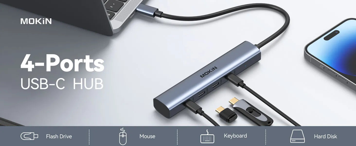 Mokin 4-Ports USB-C Hub