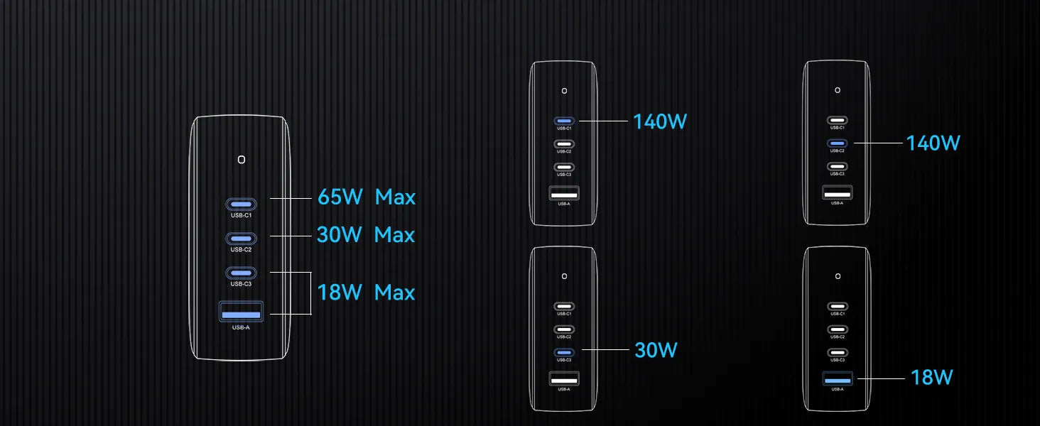 One & Four-Port Charging