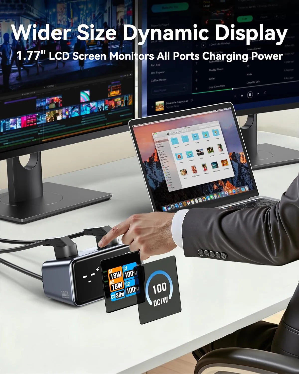 MOKiN Charging Station with Smart Display