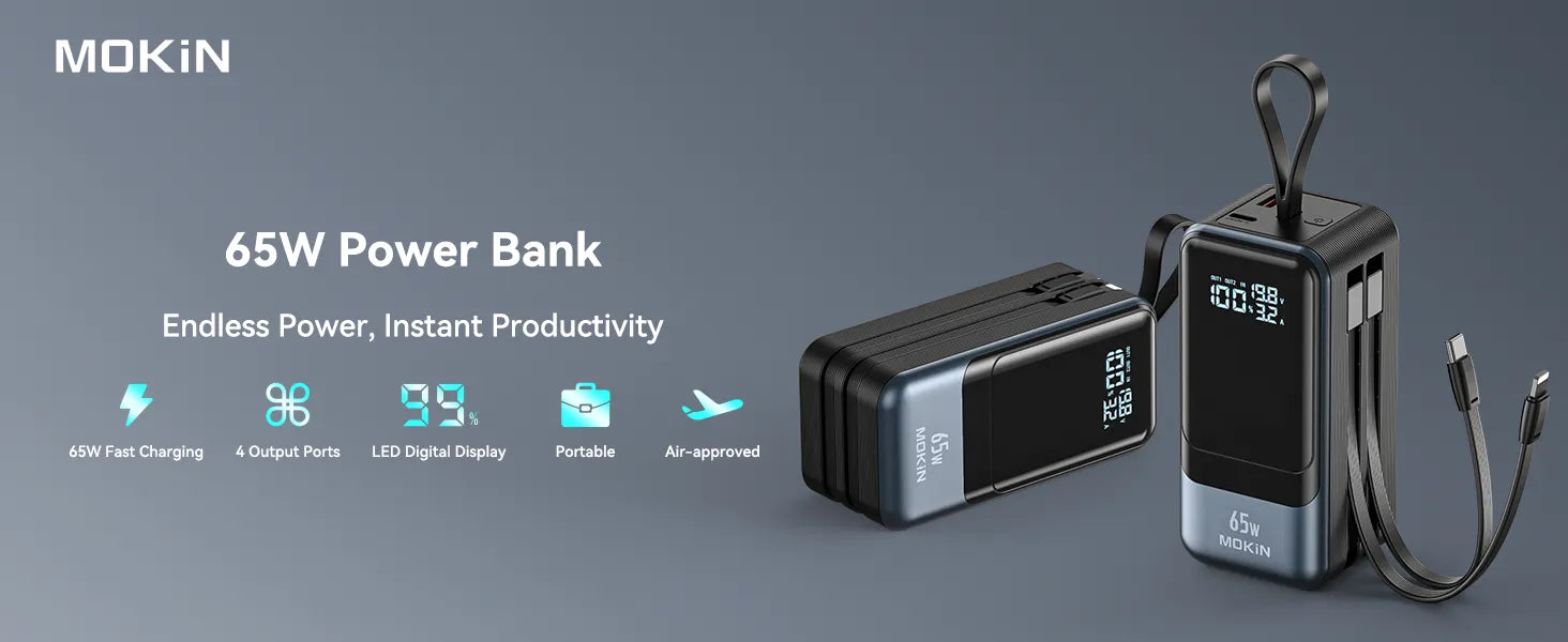 Mokin 65W Power Bank