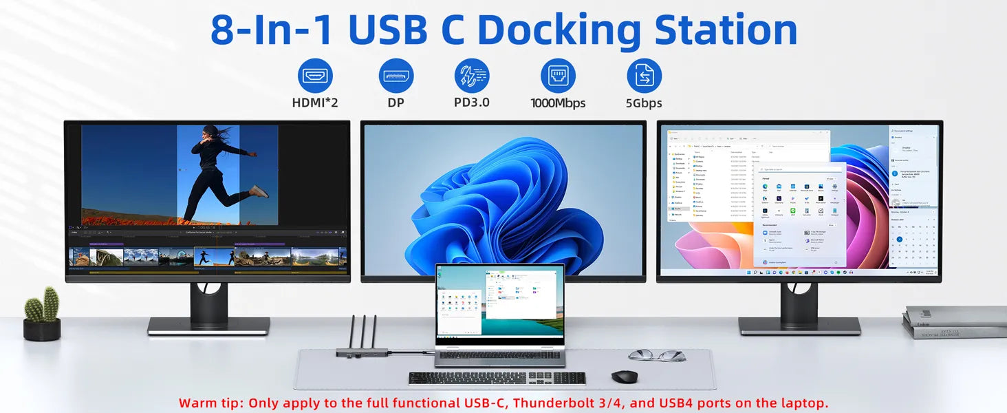 MOKIN 8-IN-1 USB C Docking Station
