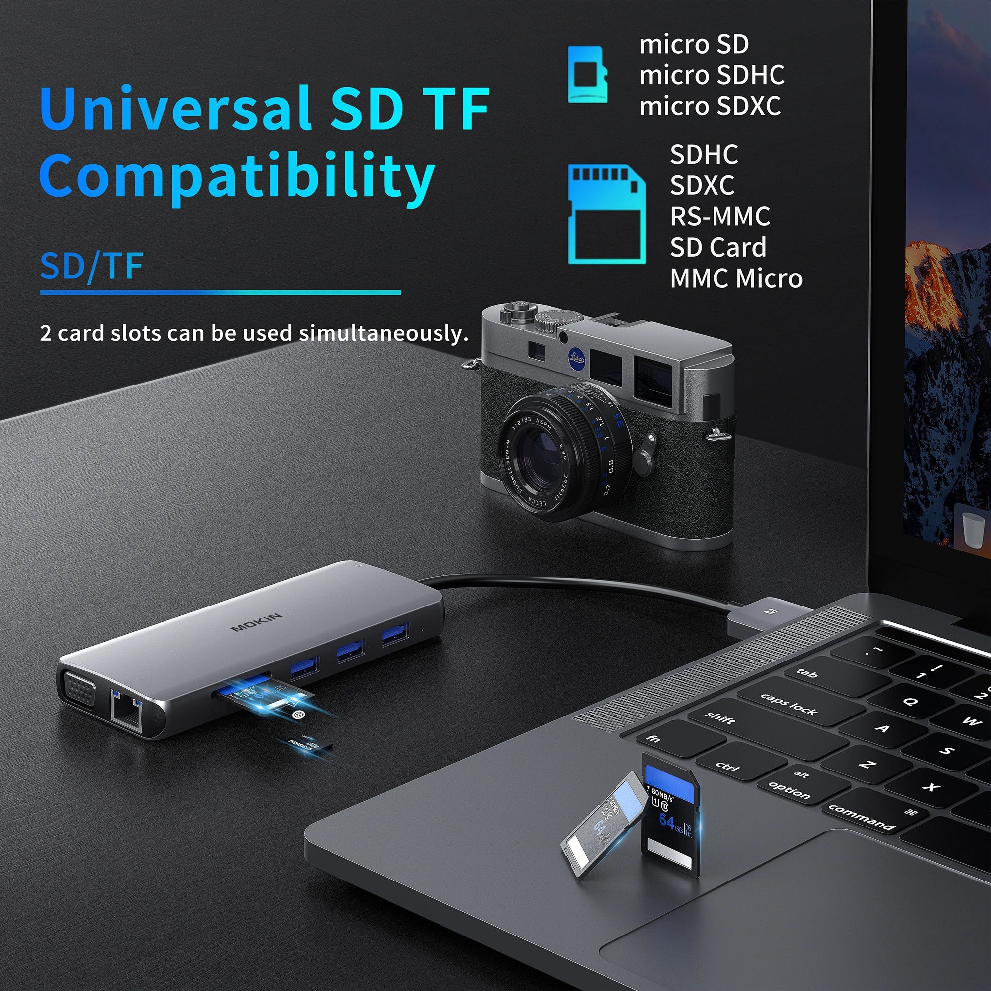 MOKiN 12 IN 1 MacBook Pro Docking Station Dual Monitor