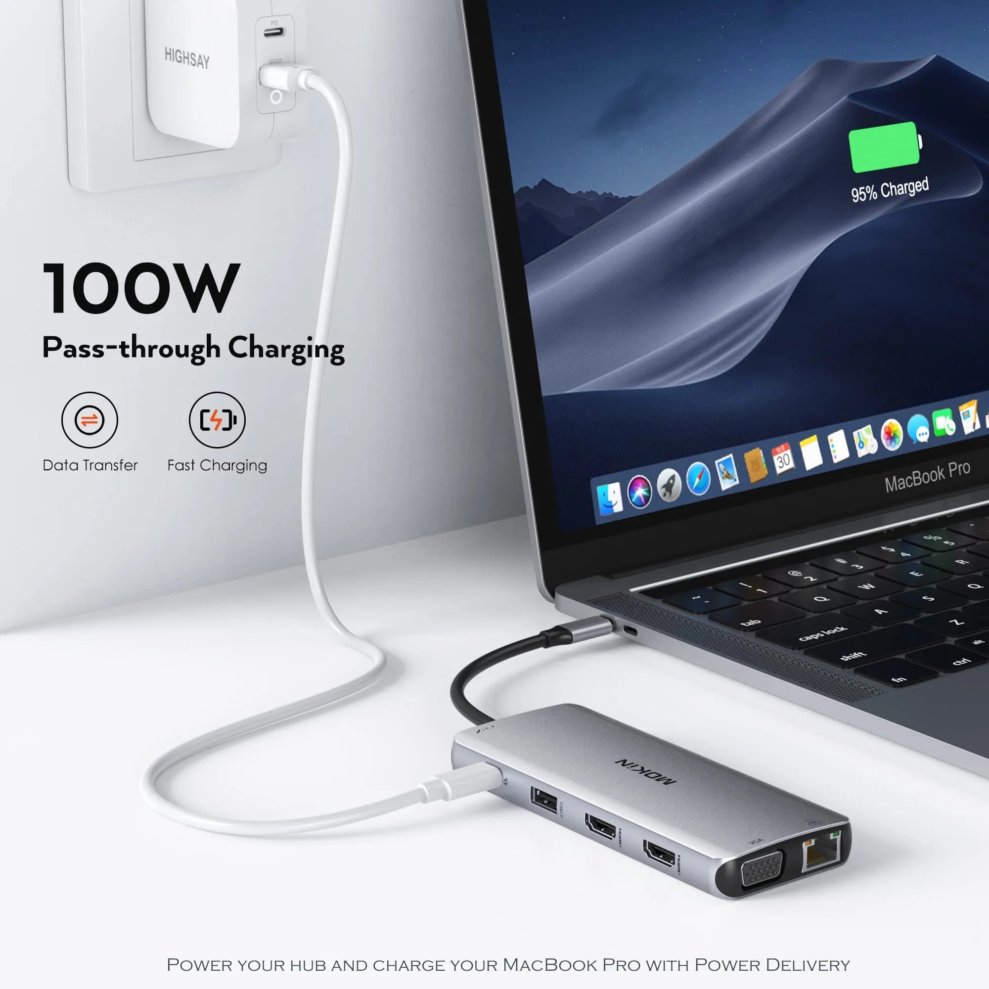 MOKIN 11 IN 1 Dual Monitor USB C Docking Station with PD Charging