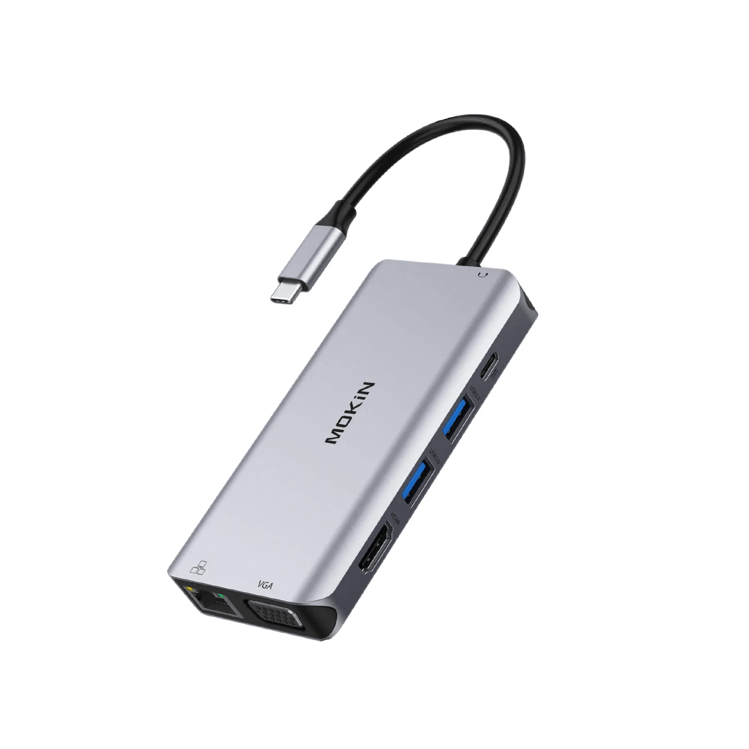 USB C Hub Multiport Adapter, 9 in 1 USB Type C Hub, USB-C Dongle