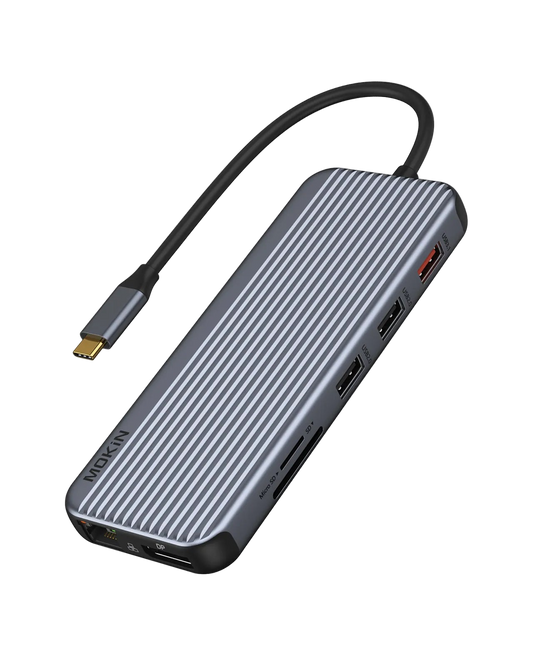 MOKIN 12 IN 1 USB C Docking Station With 3 Monitors