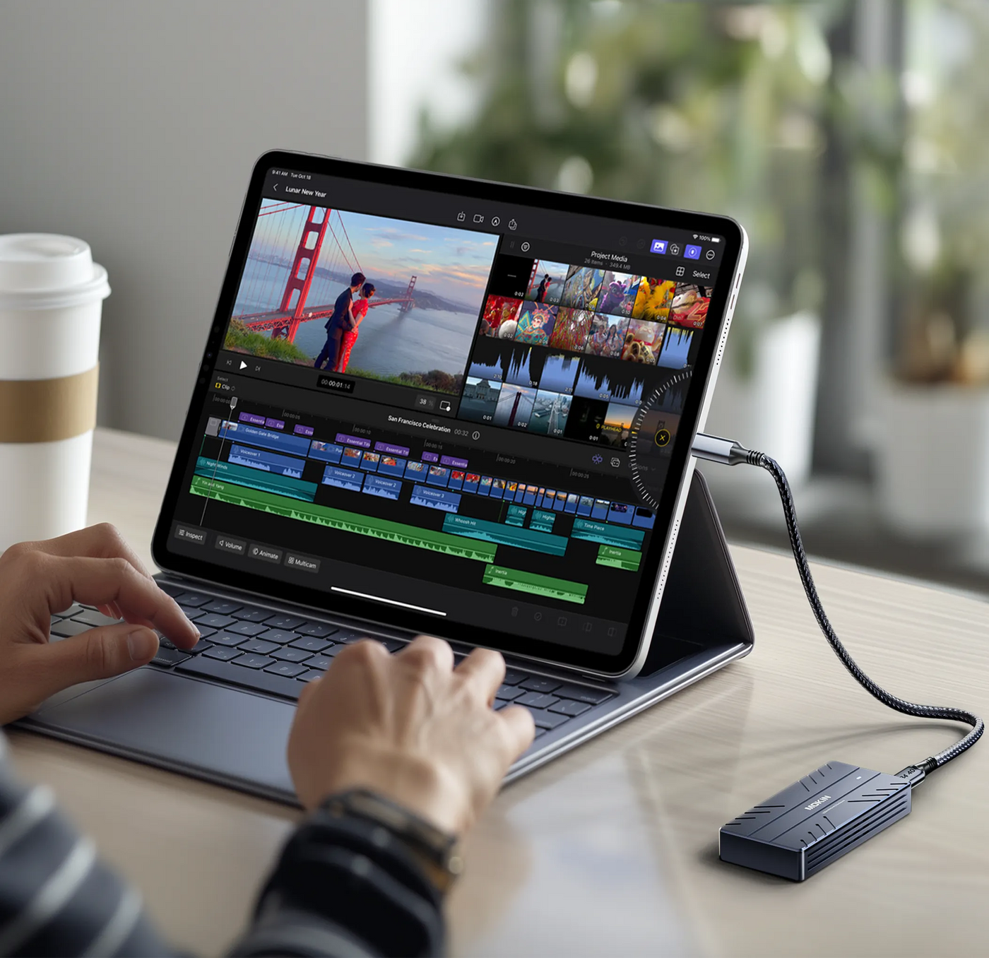 MOKiN 40Gbps M.2 NVMe Thunderbolt SSD Enclosure