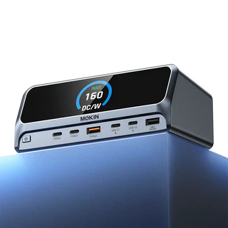 MOKiN 13-IN-1 USB-C Laptop Charging Station with 2.26-inch LCD Smart Display