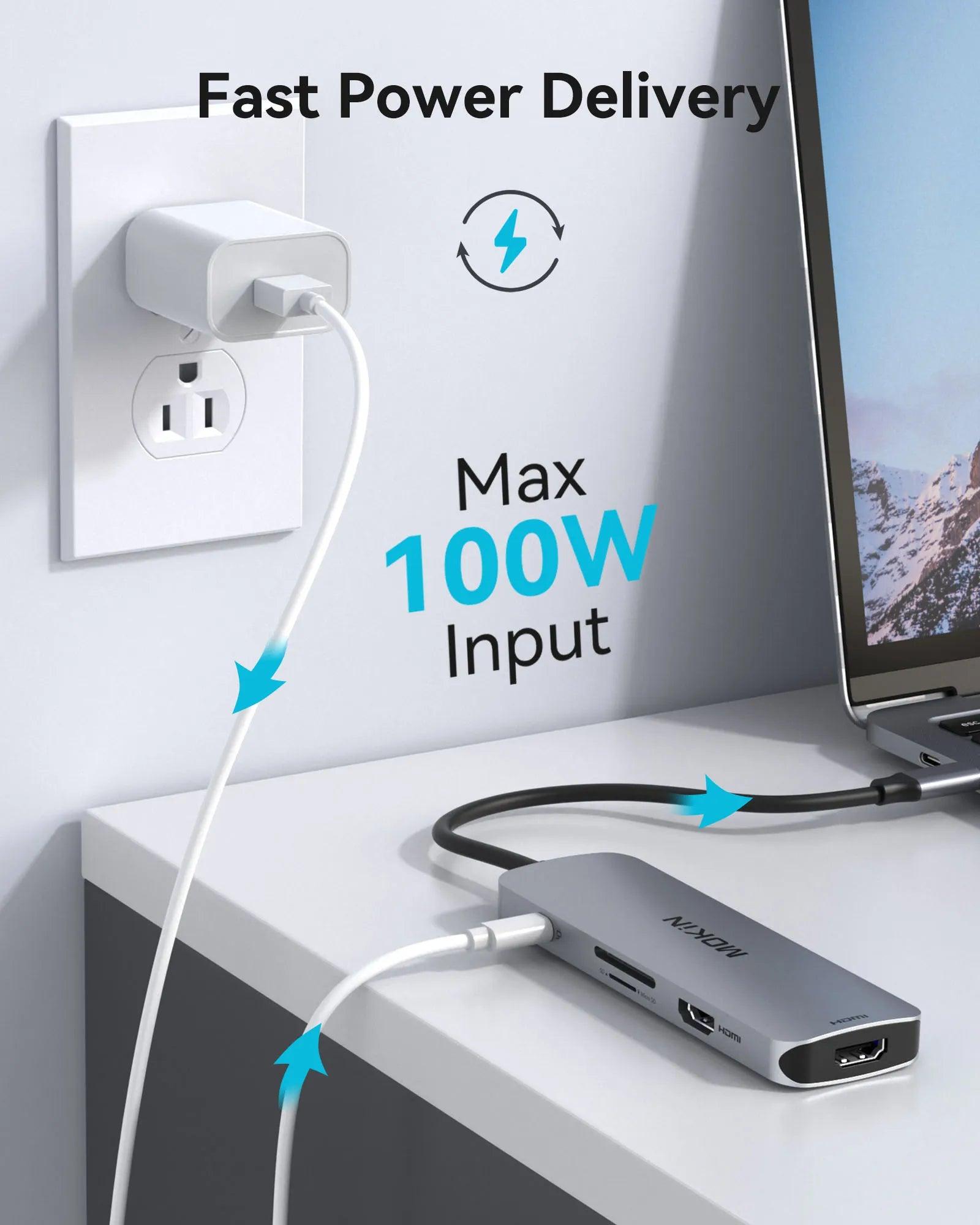 Mokin 8 IN 1 USB C Docking Station Dual Monitor HDMI