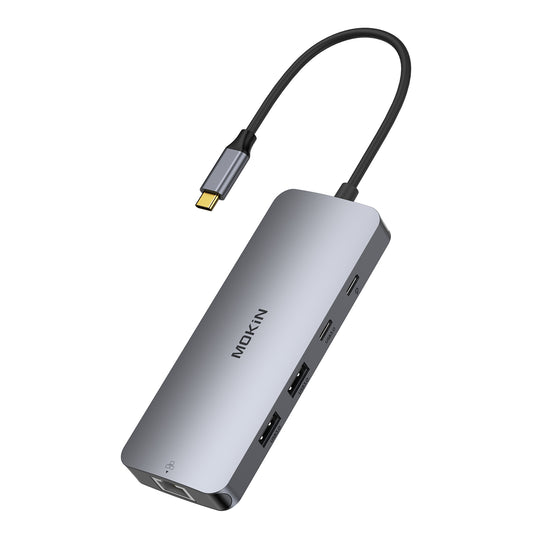 Mokin 8 IN 1 USB C to Dual HDMI Adapter