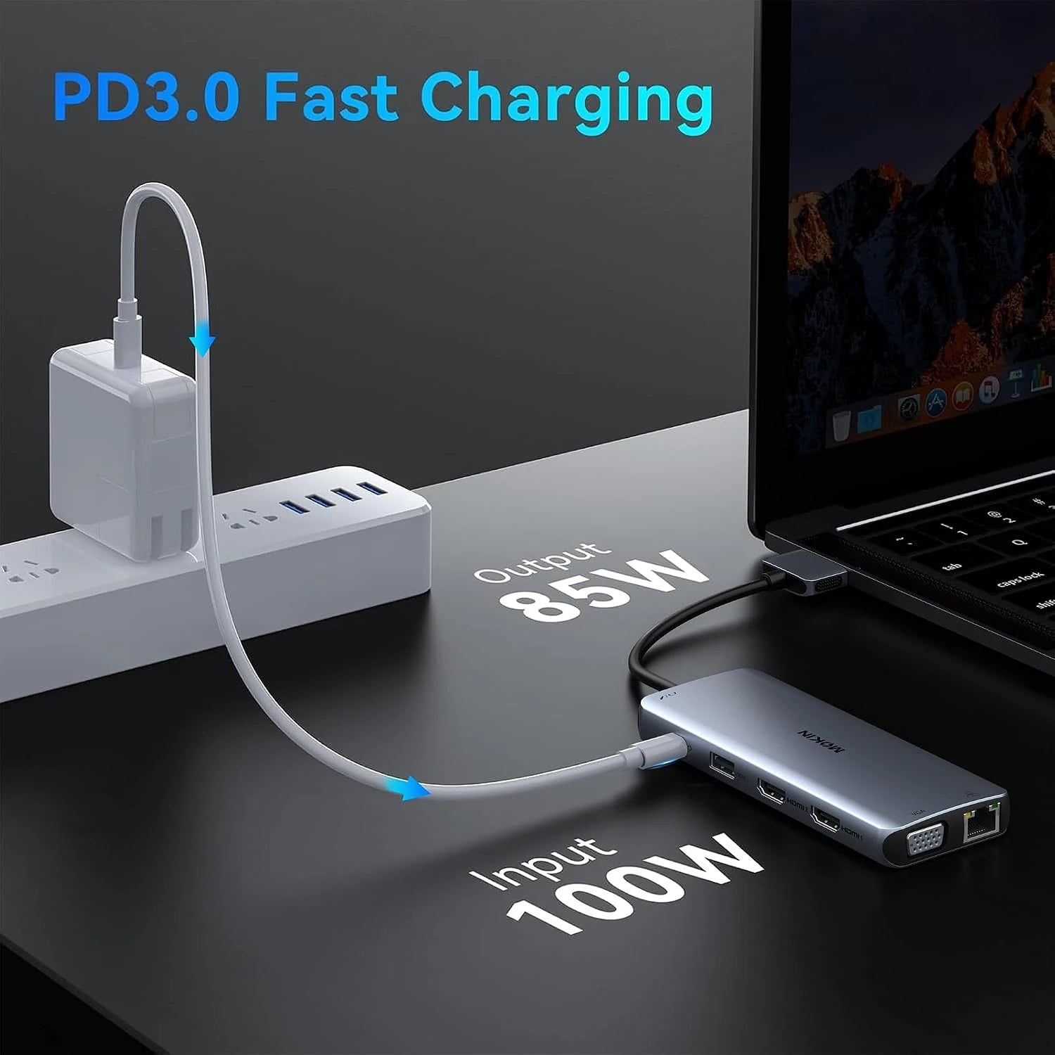 MOKiN 12 IN 1 MacBook Pro Docking Station Dual Monitor