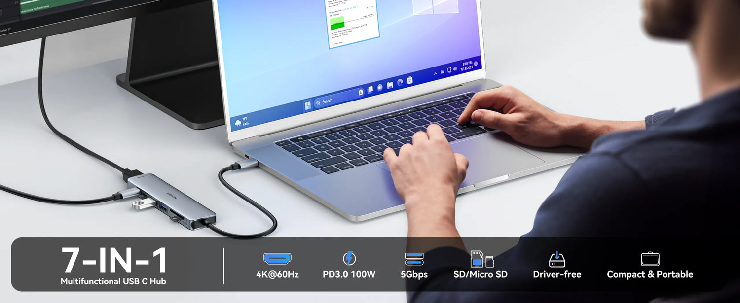 MOKiN 7 in 1 USB C Dongle