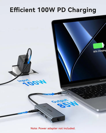 MOKiN 8-in-1 USB-C adapter with 100W PD charging and HDMI output
