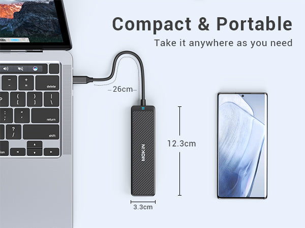Mokin 4 IN 1 10Gbps USB-C to Ethernet Adapter for Laptop