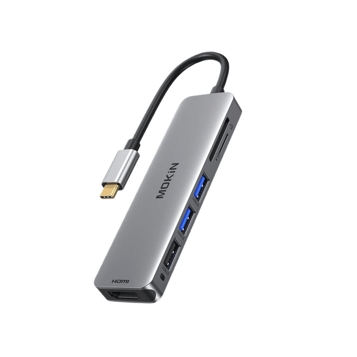 Mokin 6 IN 1 USB C Hub HDMI Adapter(4K 60Hz)