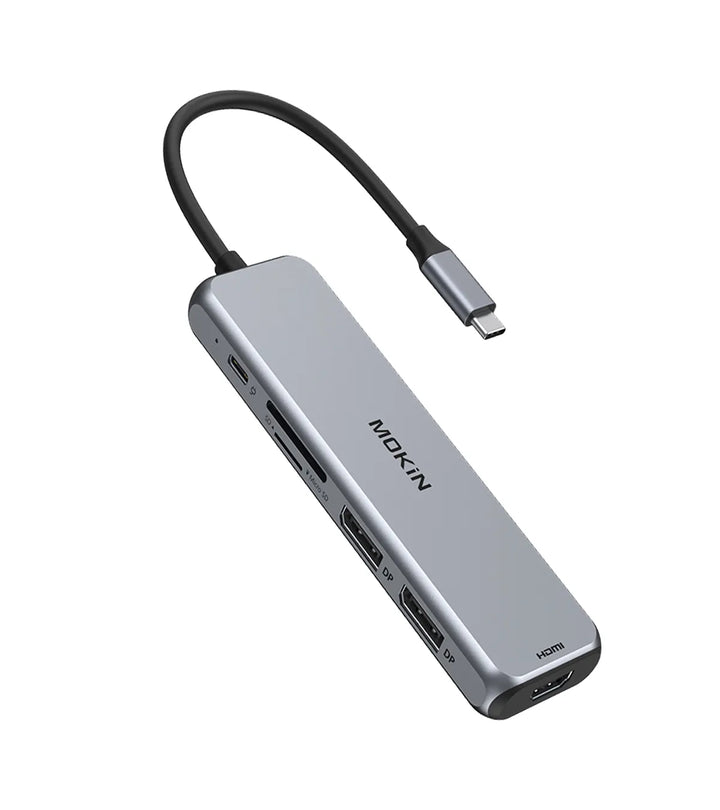 MOKIN 9 IN 1 USB C Hub Dongle with Dual Displayport