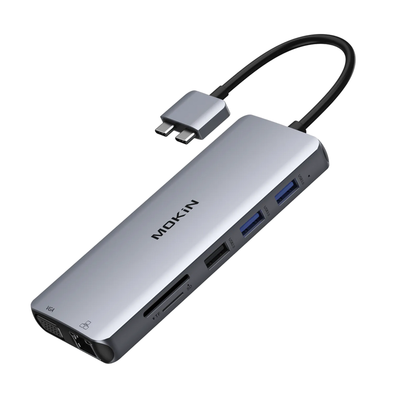 12 IN 1 MacBook Pro Docking Station Dual Monitor