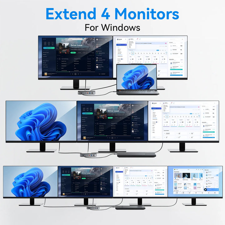 MOKiN 16 IN 1 USB C Docking Station With 8K@60Hz