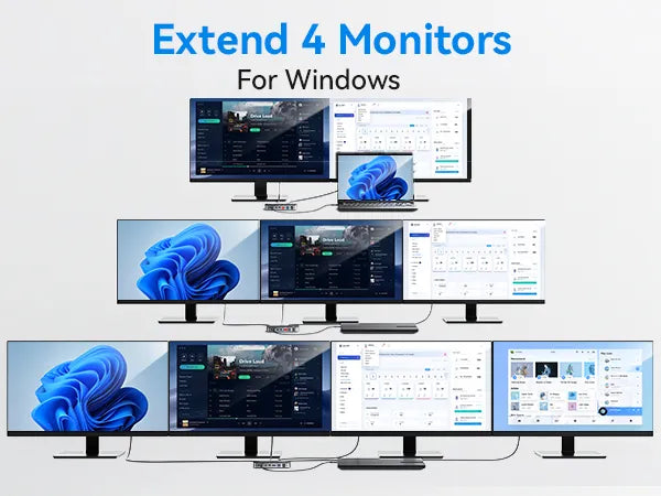 MOKiN 16 IN 1 USB C Docking Station With 8K@60Hz