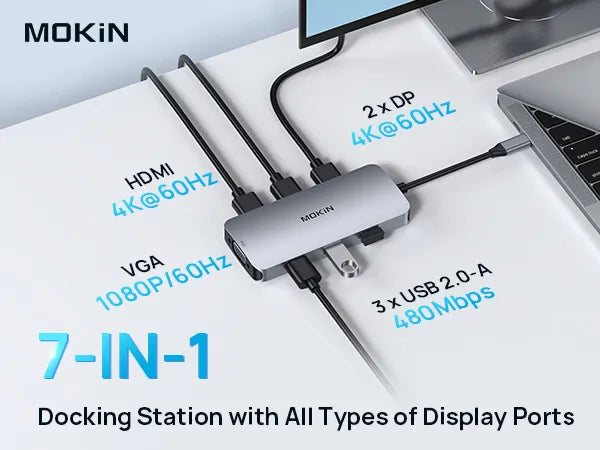 MOKIN 7-IN-1 Docking Station 