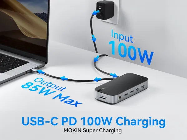 MOKiN 16 IN 1 USB C Docking Station With 8K@60Hz