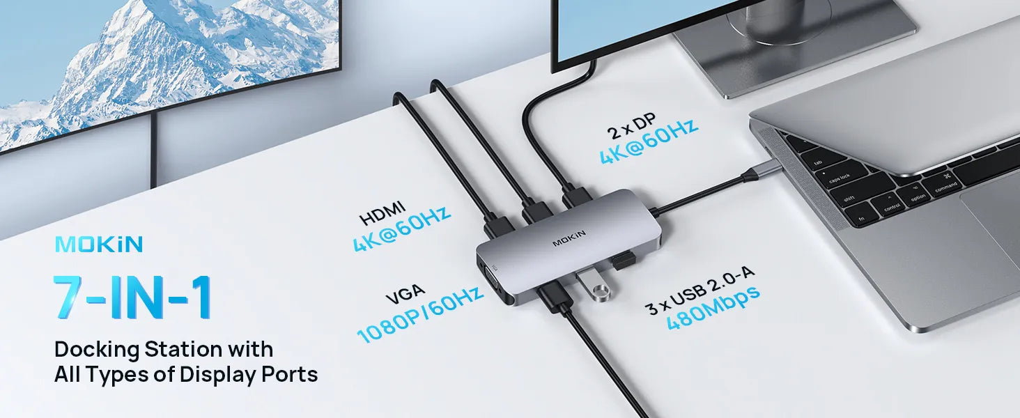 MOKIN 7-IN-1 Docking Station 