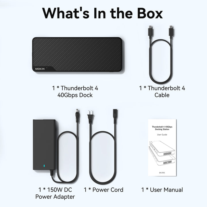 Thunderbolt 4 Dock Package Include