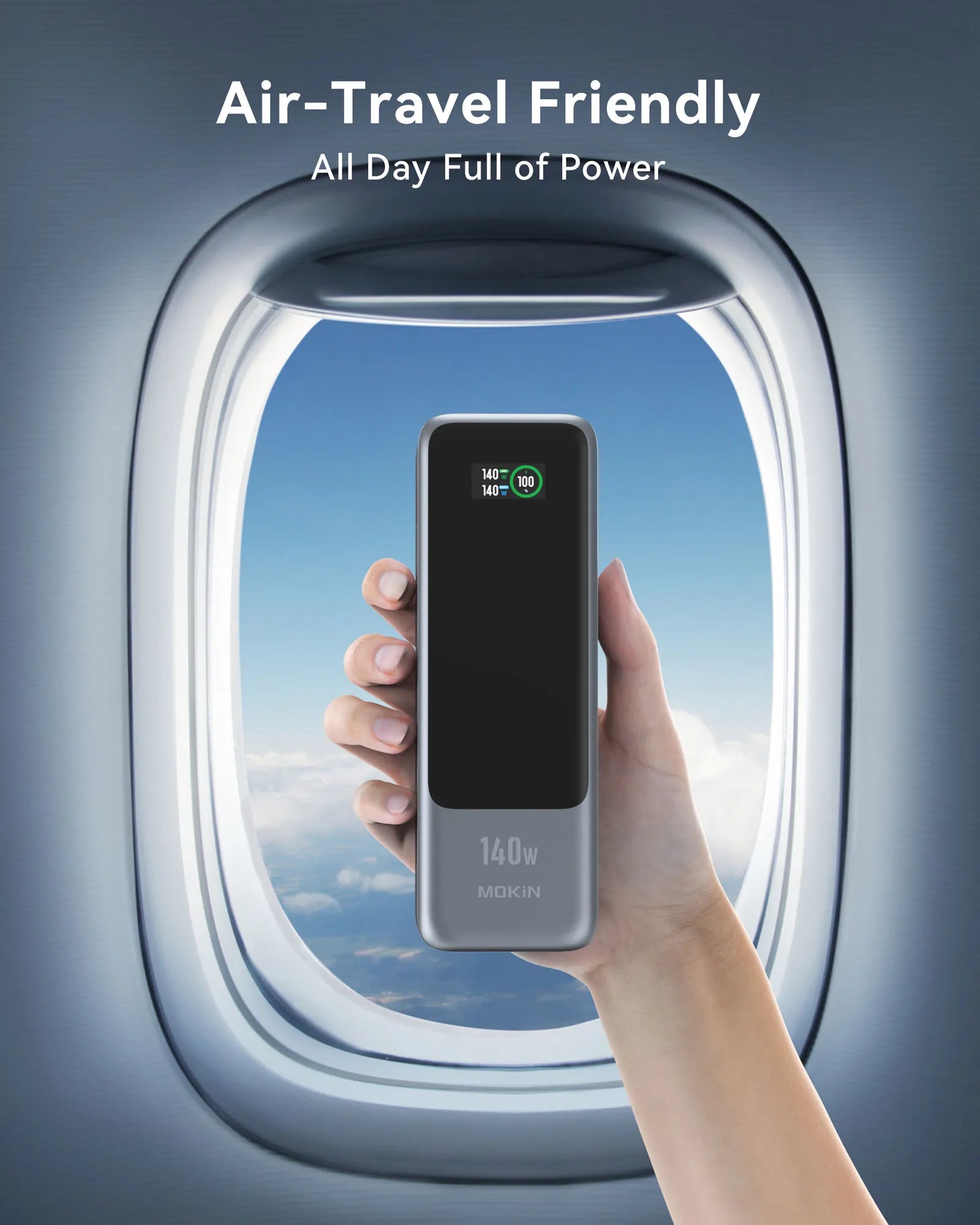 MOKIN 140W Power Bank For Air-Travel