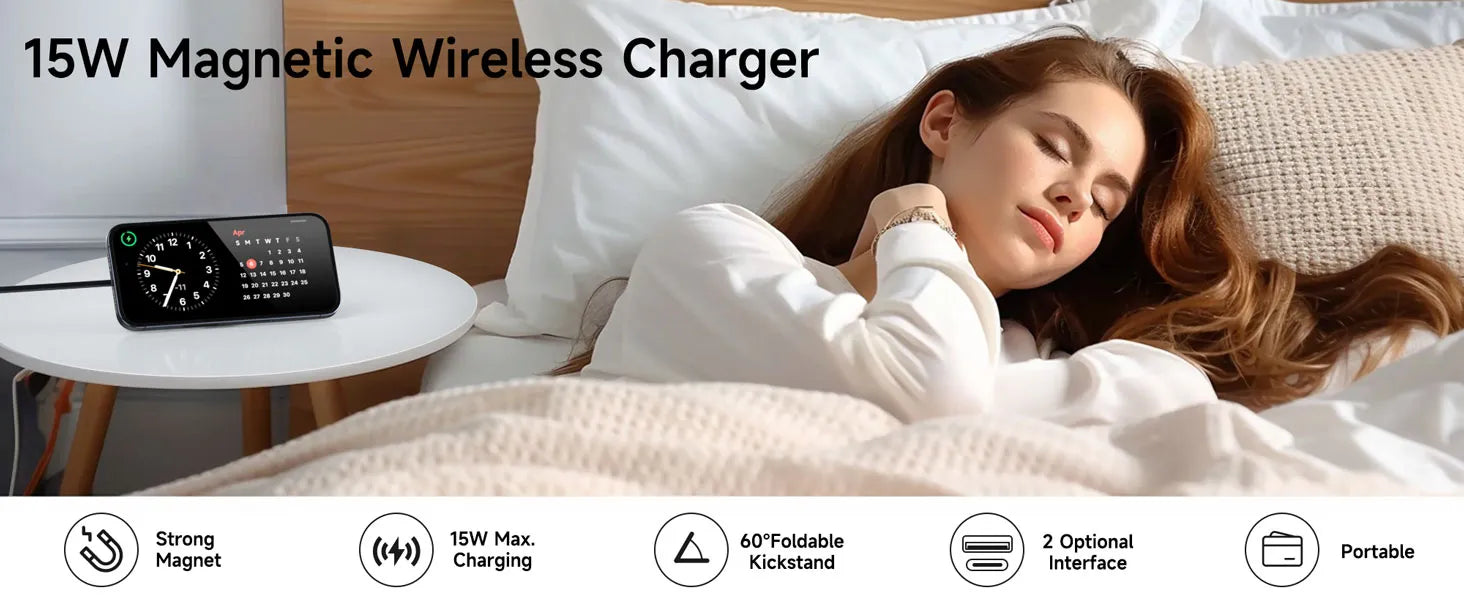 MOKiN 15W Magnetic Wireless Fast Charger