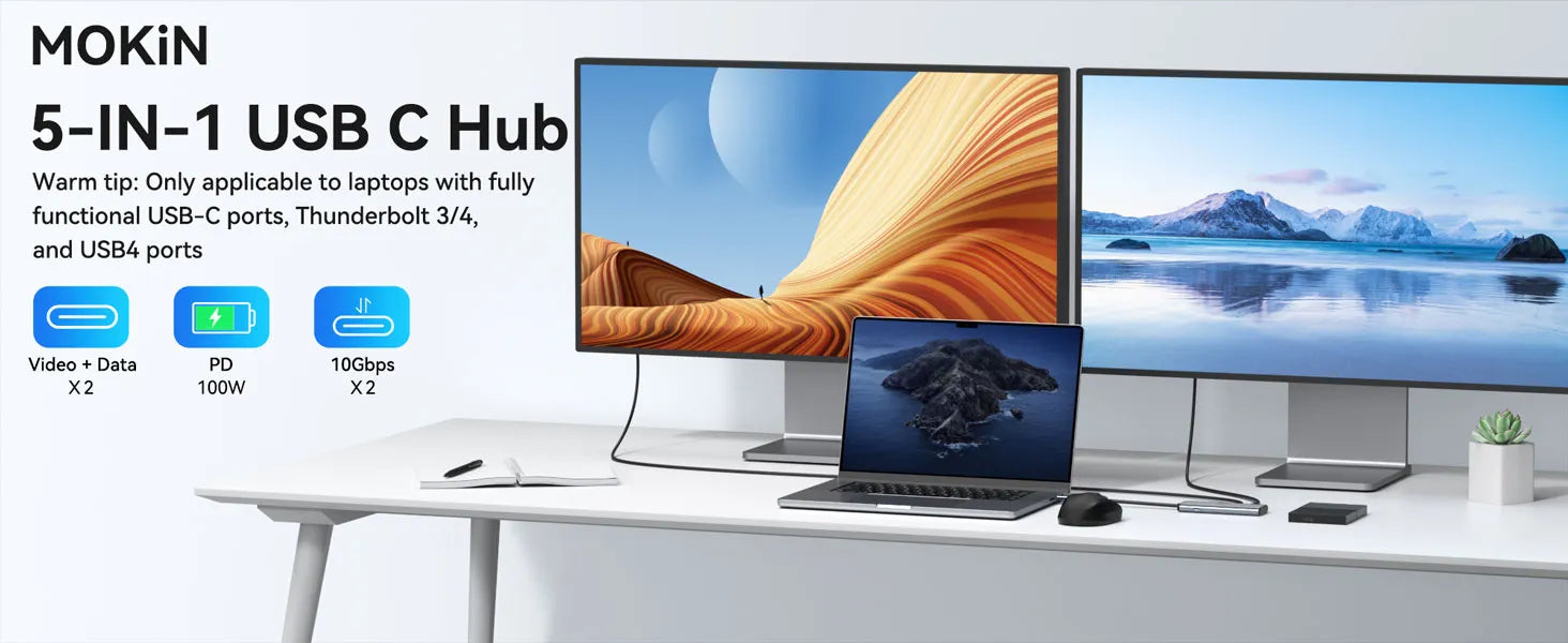Mokin 5-IN-1 USB C Hub