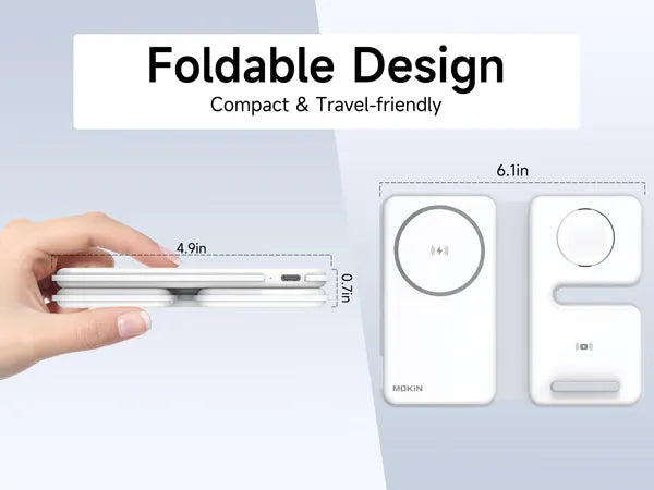 MOKIN 3 IN 1 Foldable Wireless Charging 