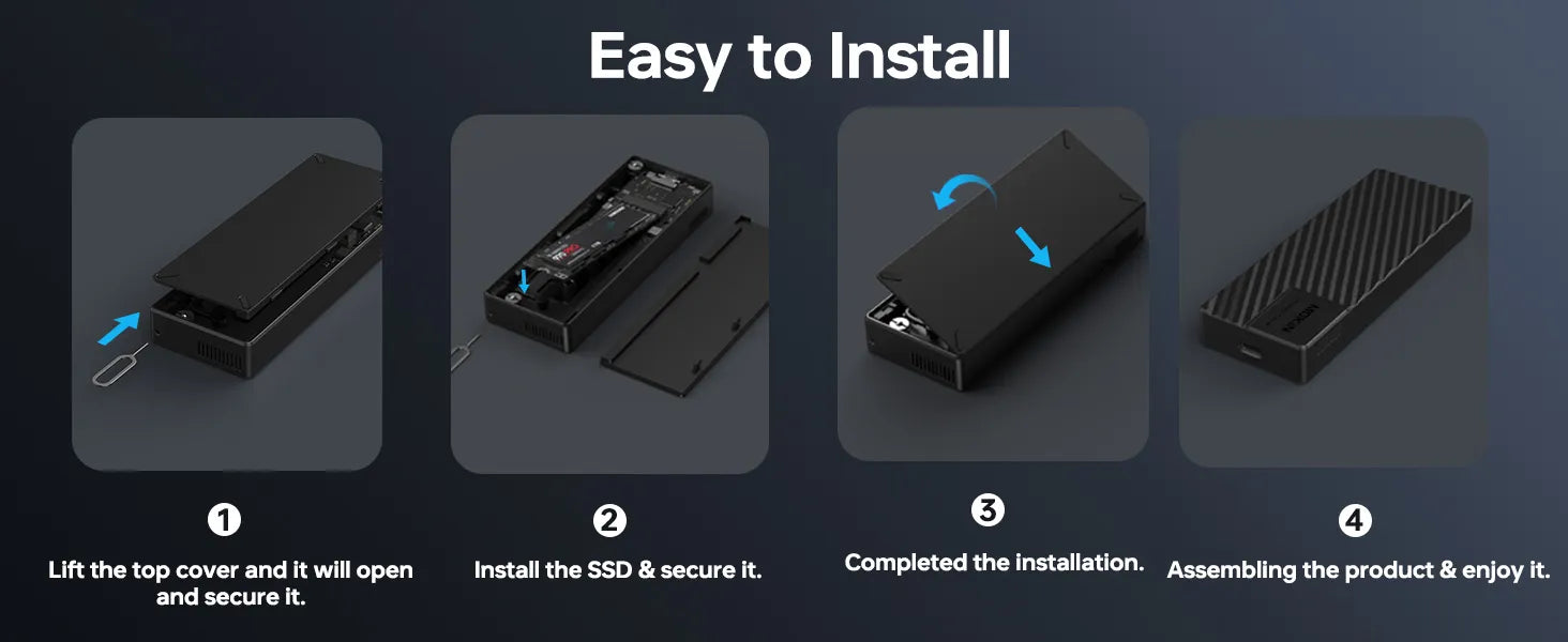 MOKIN 40Gbps Enclosure Install Steps