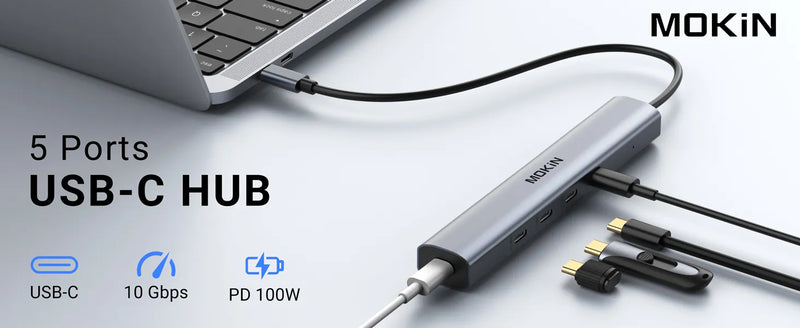 Mokin 5-IN-1 10Gbps Multiport Adapters