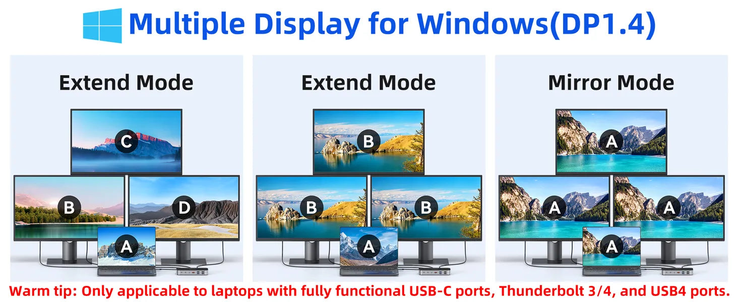 Multiple Display for Windows (DP1.4)