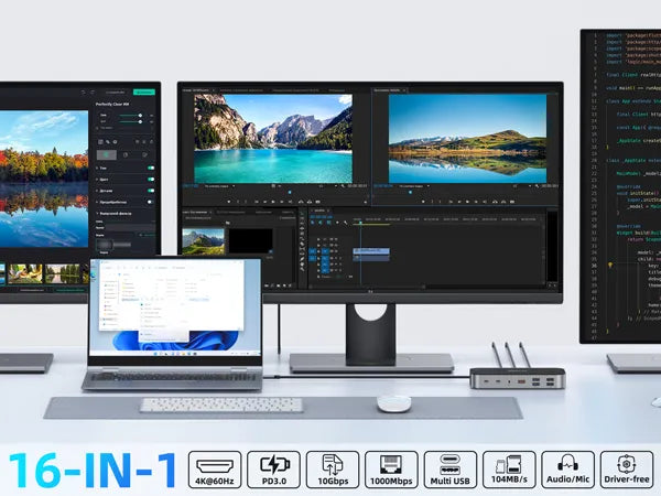 16-IN-1 Docking Station