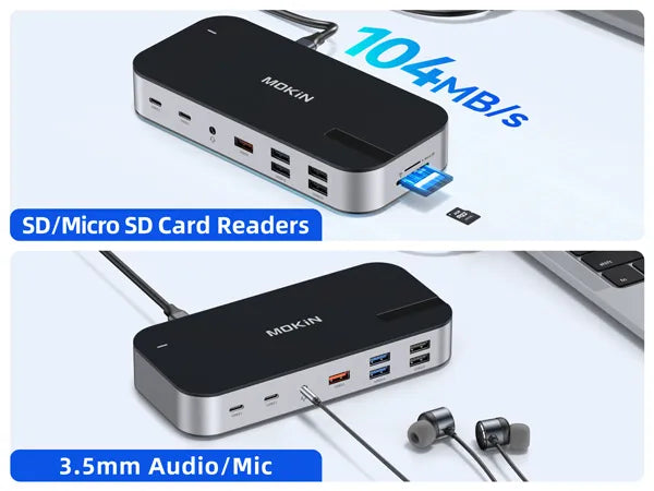 SD/Micro SD Card Readers & 3.5mm Audio/Mic