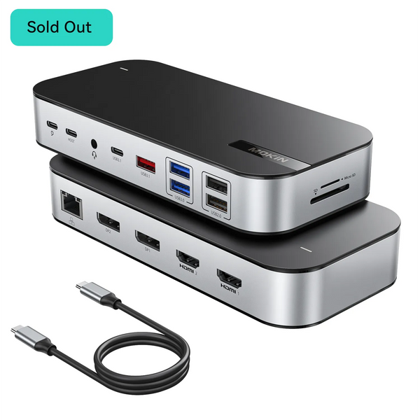 MOKiN 16 IN 1 USB C Docking Station With 8K@60Hz