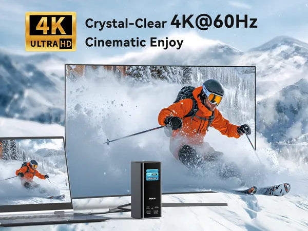 MOKiN 17-in-1 Triple Display Docking Station with Smart Display