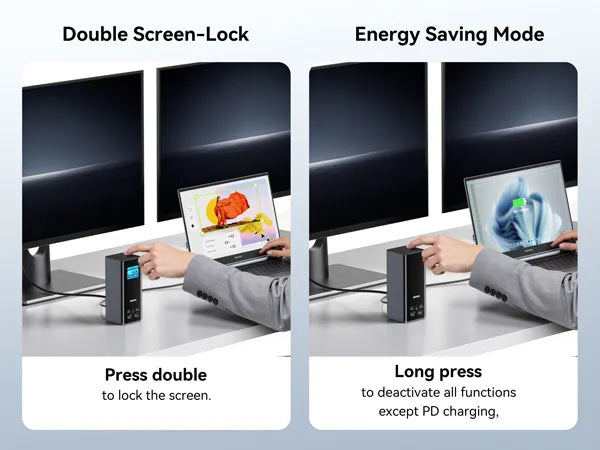 MOKiN 17-in-1 Triple Display Docking Station with Smart Display