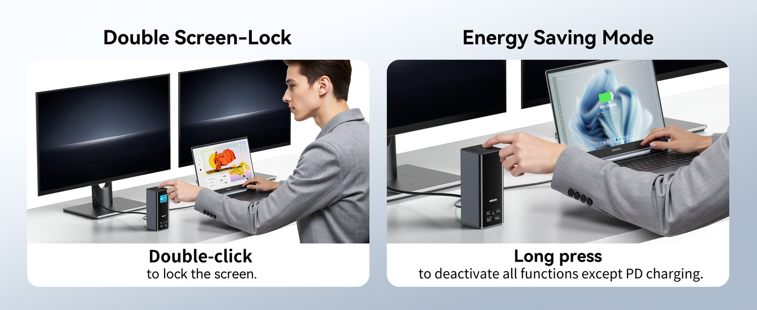 MOKiN 17-in-1 Triple Display Docking Station with Smart Display