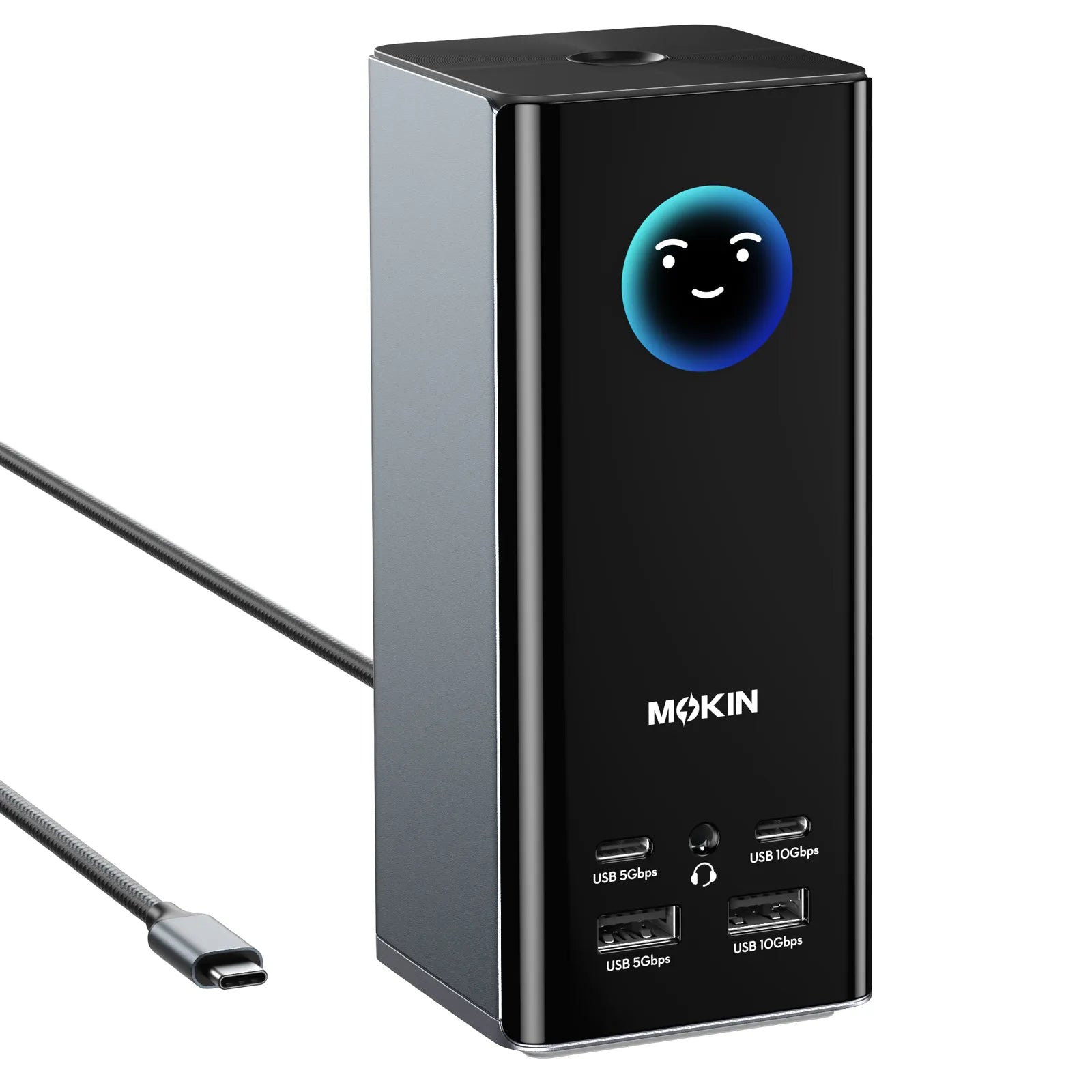 MOKiN 17-in-1 docking station with smart display and USB-C cable