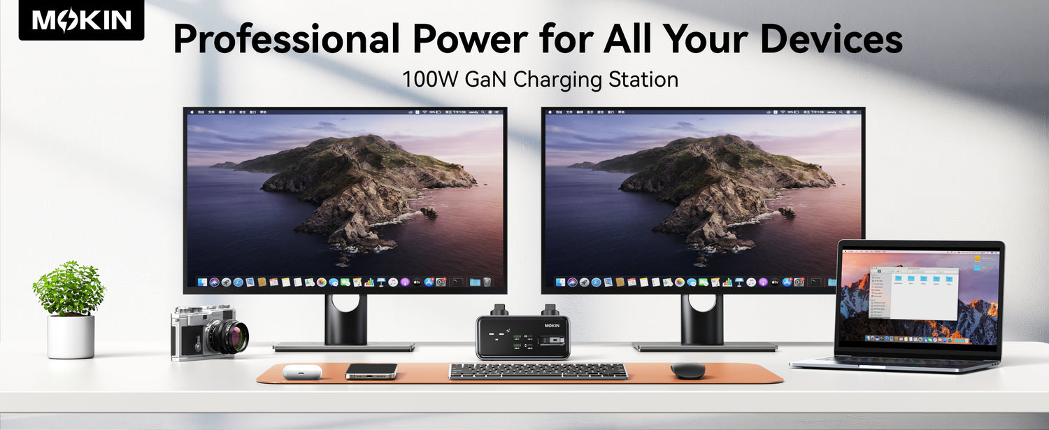 8-in-1 100W GaN Desktop Charging Station