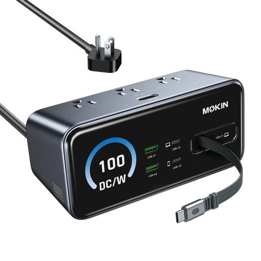 MOKiN 8-in-1 100W GaN Desktop Charging Station